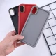 قاب سولید چرمی آیفون XS MAX دور محافظ متال
