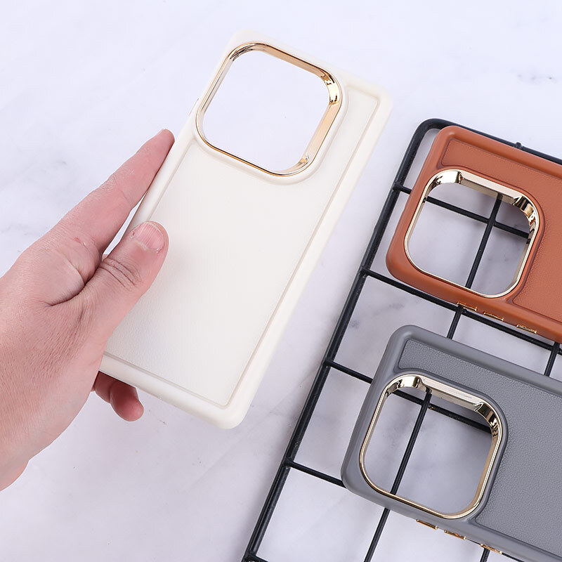 قاب سولید چرمی شیائومی Redmi Note 13 Pro 4G دور محافظ متال