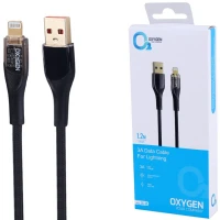 کابل آیفونی فست شارژ Oxygen LX-20 3A 1.2m