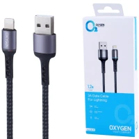 کابل آیفونی فست شارژ Oxygen LX-21 3A 1.2m
