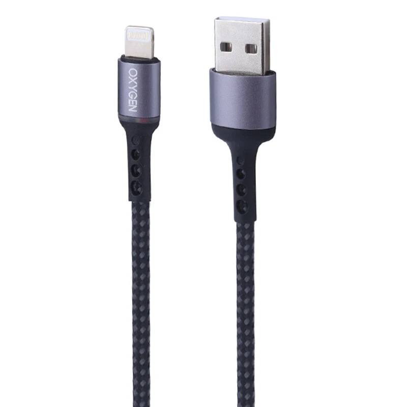 کابل آیفونی فست شارژ Oxygen LX-21 3A 1.2m