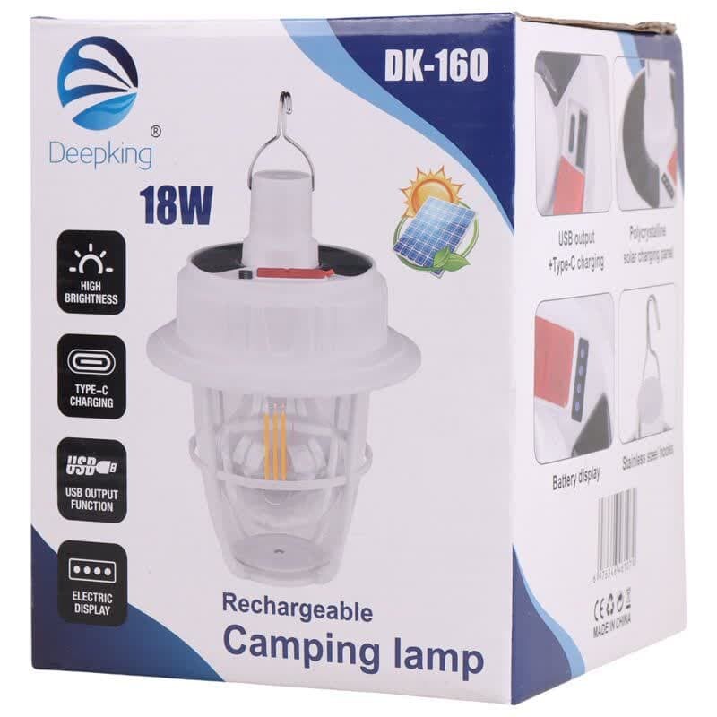 لامپ آویزدار شارژی خورشیدی Deepking DK-160 18W