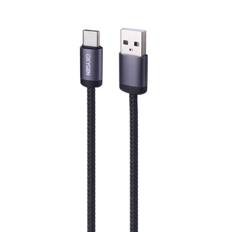 کابل کوتاه تایپ سی فست شارژ Oxygen LX-22 3A 25cm
