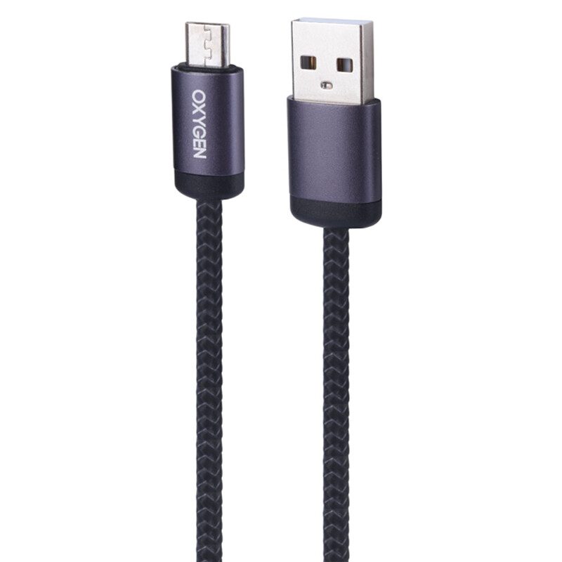 کابل کوتاه میکرو یو اس بی فست شارژ Oxygen LX_22 3A 25cm
