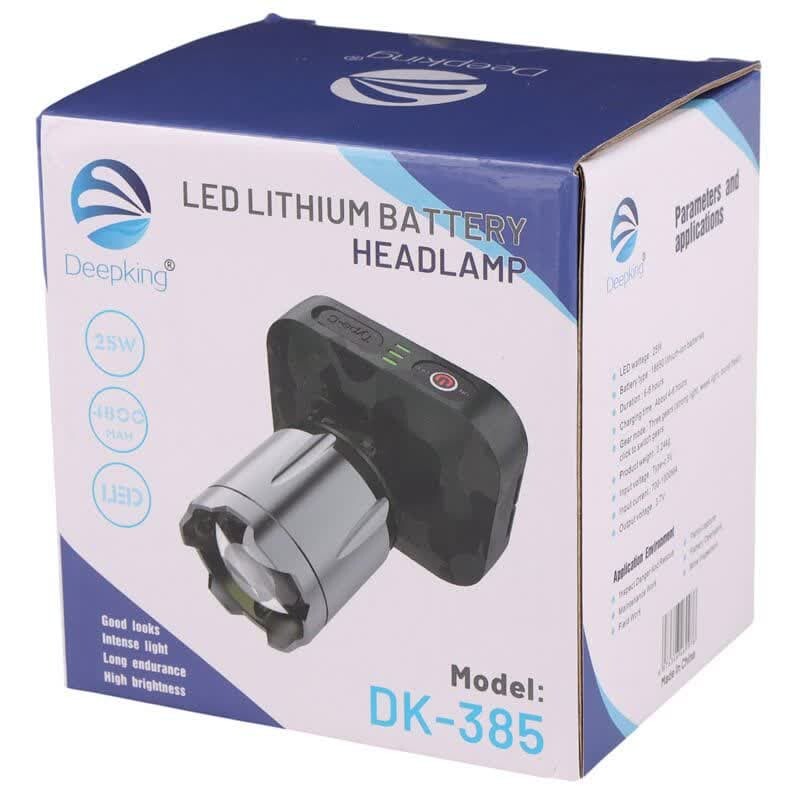 چراغ قوه پیشانی هدلایت شارژی Deepking DK-385