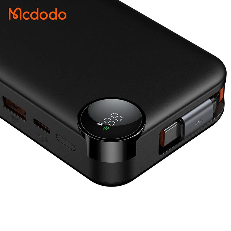 پاور بانک فست شارژ مک دودو MC-387 QC PD 30W ظرفیت 10000 میلی آمپر ساعت