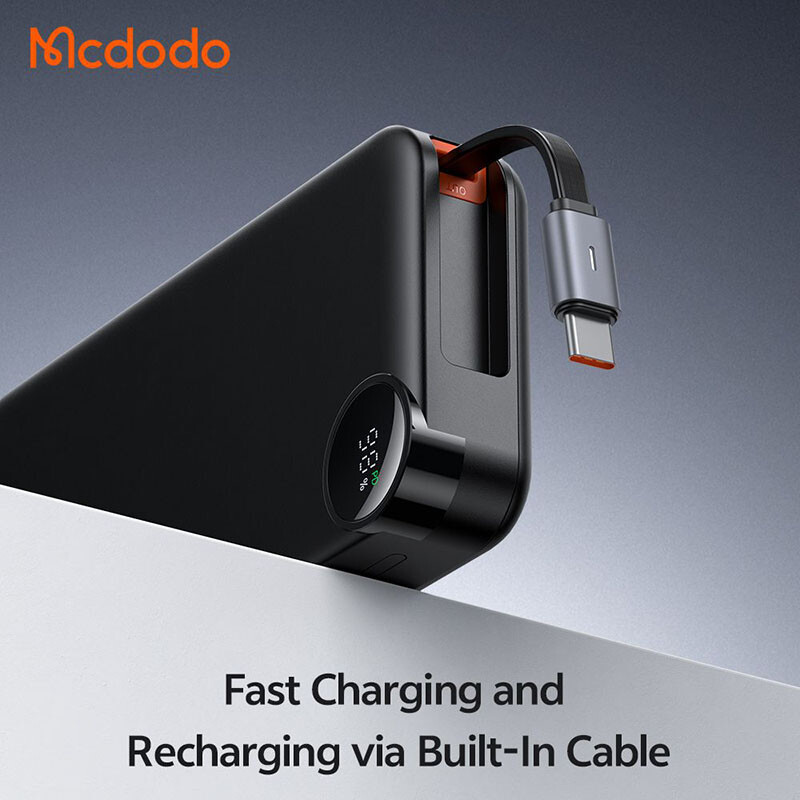 پاور بانک فست شارژ مک دودو MC-387 QC PD 30W ظرفیت 10000 میلی آمپر ساعت