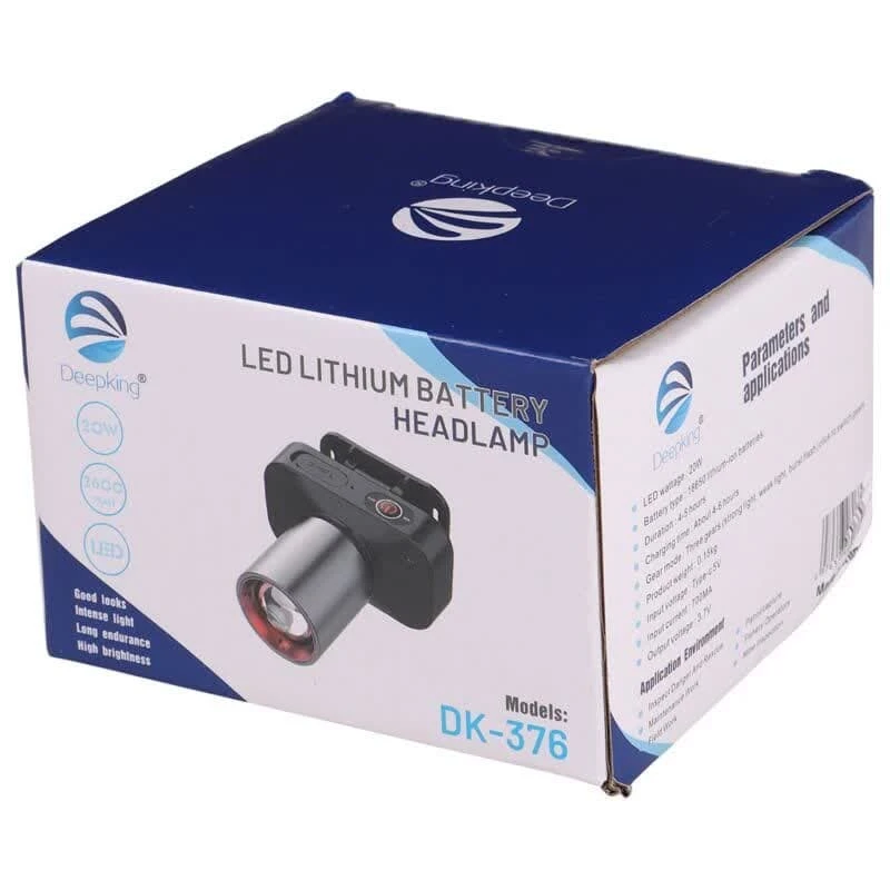 چراغ قوه پیشانی هدلایت شارژی Deepking DK-376