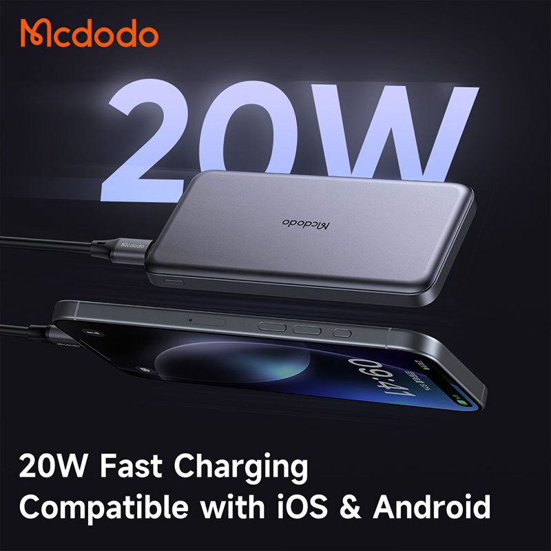 پاوربانک فست شارژ مک دودو MC-378 PD 20W ظرفیت 10000 میلی آمپر ساعت