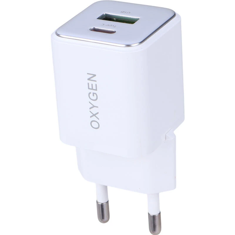 شارژر دیواری 30 وات اکسیژن CH-9 QC3.0 PD 3A + کابل تایپ سی