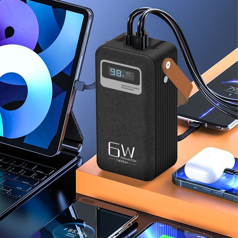 پاور بانک فست شارژ ارلدام ET-PD16 QC 22.5W ظرفیت 60000 میلی آمپر ساعت