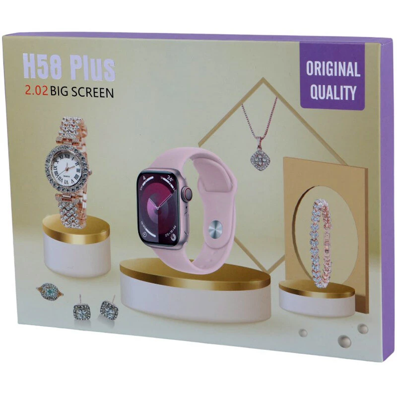 ساعت هوشمند H58 Plus 46mm + یک عدد ساعت عقربه ای زنانه