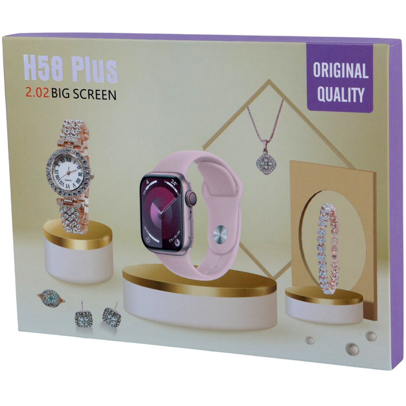 ساعت هوشمند H58 Plus 46mm + یک عدد ساعت عقربه ای زنانه