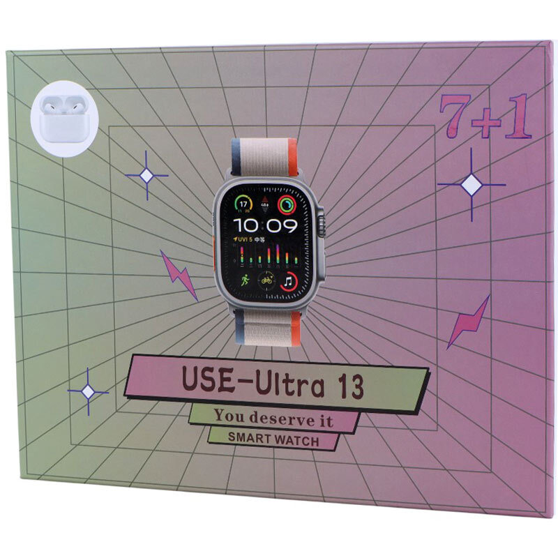 پکیج ساعت هوشمند و هندزفری بلوتوثی Use-Ultra 13