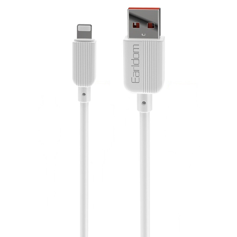 کابل آیفونی فست شارژ Earldom EC-183L 2.4A 1m
