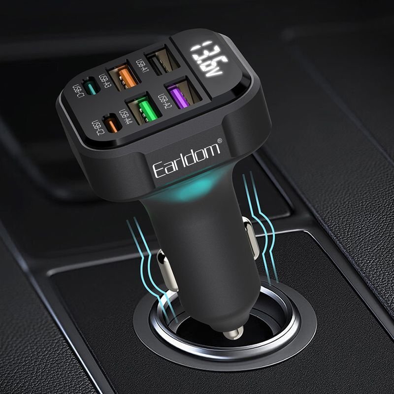 شارژر فندکی فست شارژ Earldom ES-CC43 3.1A 30W