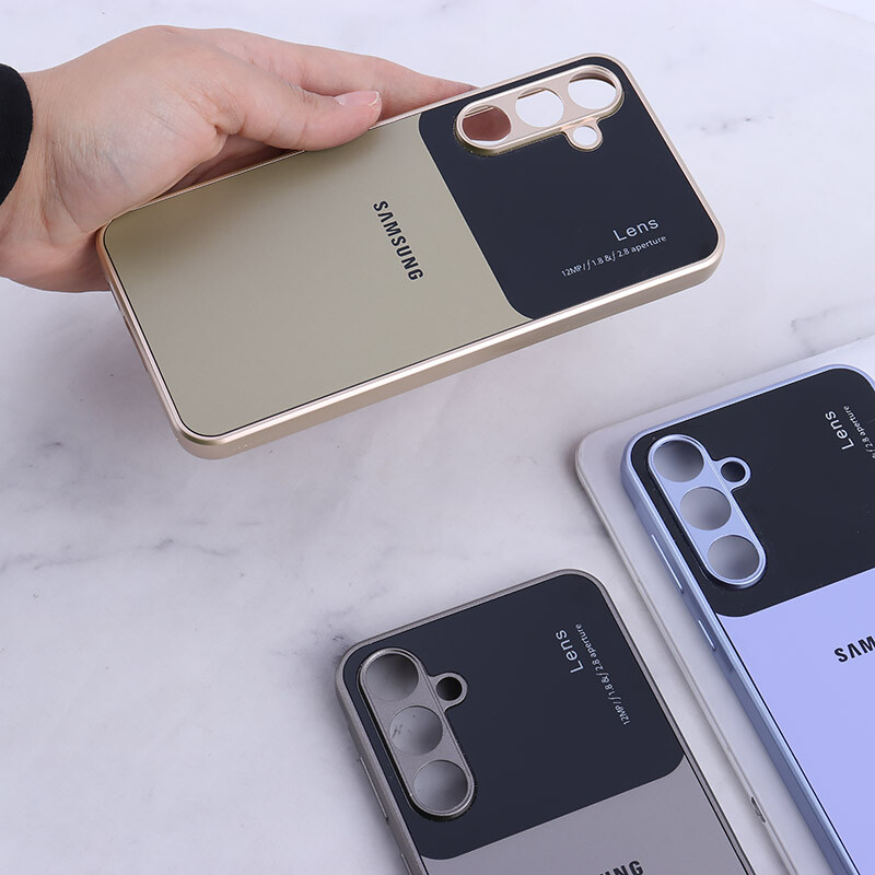 قاب PVD Lens Aperture سامسونگ Galaxy A55 محافظ لنزدار برجسته