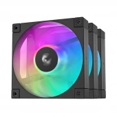 فن کیس دیپ کول DeepCool FD12 ARGB Black 12*12 بسته 3 عددی