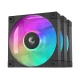 فن کیس دیپ کول DeepCool FD12 ARGB Black 12*12 بسته 3 عددی