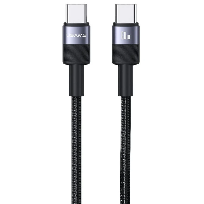 کابل تبدیل فست شارژ Usams SJ724 Type-C to Type-C 60W 1.2m