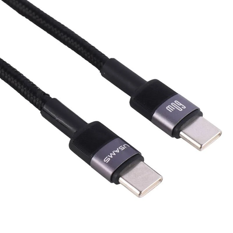 کابل تبدیل فست شارژ Usams SJ724 Type-C to Type-C 60W 1.2m