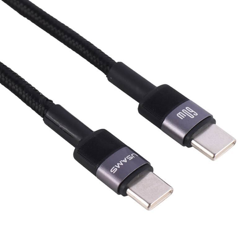 کابل تبدیل فست شارژ Usams SJ724 Type-C to Type-C 60W 1.2m