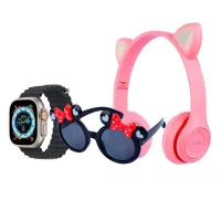 پکیج ساعت هوشمند و هدفون و عینک TK703