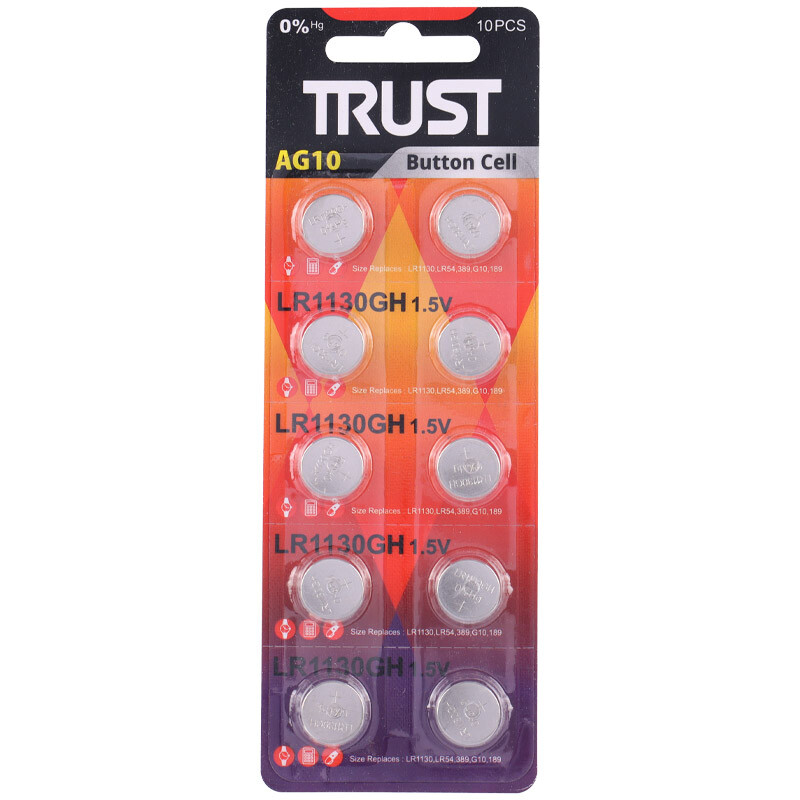 باتری سکه ای Trust AG10 بسته 10 عددی