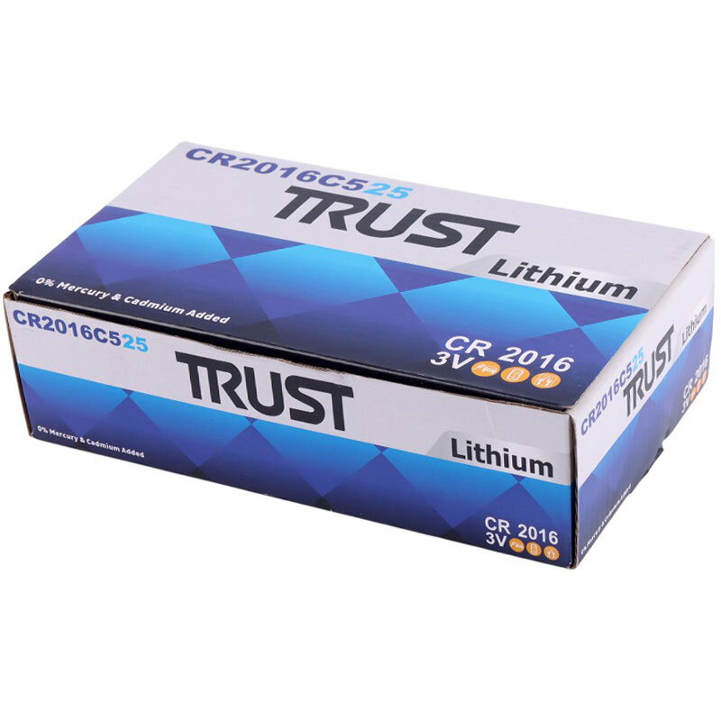 باتری سکه ای Trust CR2016 بسته 5 عددی