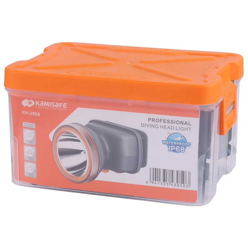 چراغ قوه پیشانی هدلایت شارژی Kamisafe KM-2908