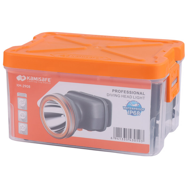 چراغ قوه پیشانی هدلایت شارژی Kamisafe KM-2908