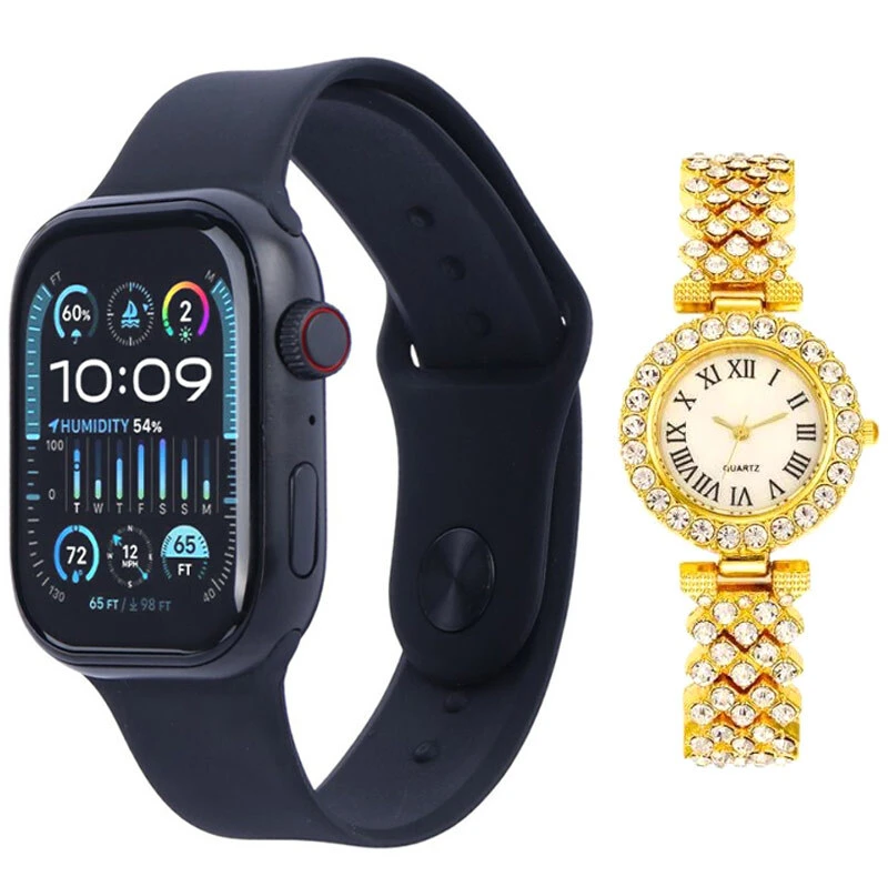 ساعت هوشمند H58 Plus 46mm + یک عدد ساعت عقربه ای زنانه