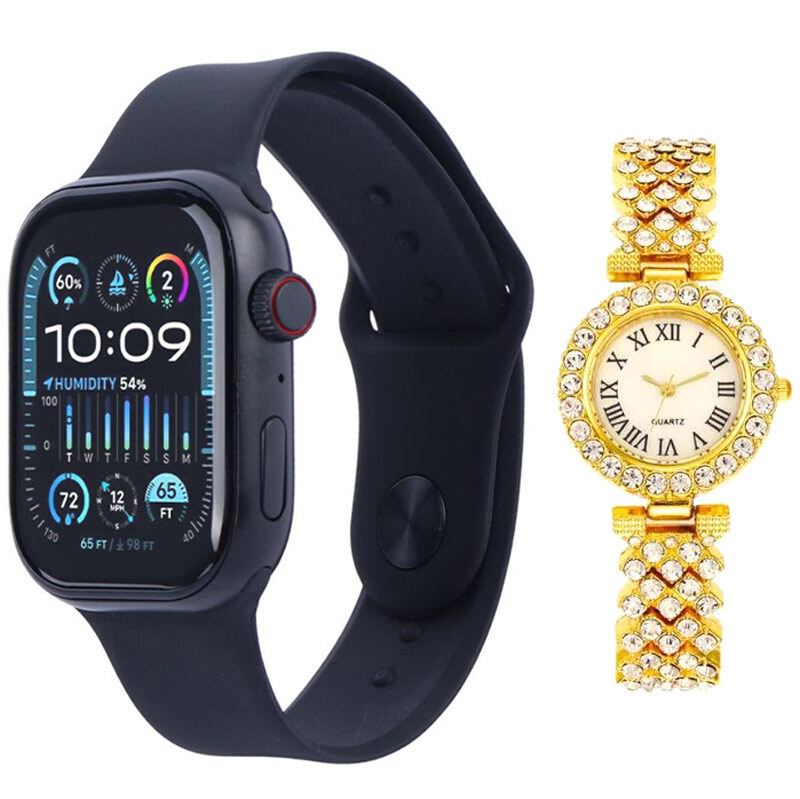 ساعت هوشمند H58 Plus 46mm + یک عدد ساعت عقربه ای زنانه