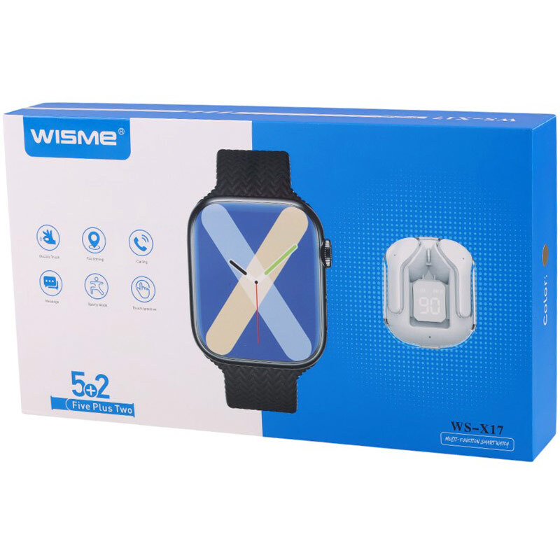 پکیج ساعت هوشمند و هندزفری بلوتوثی ویسمی Wisme WS-X17