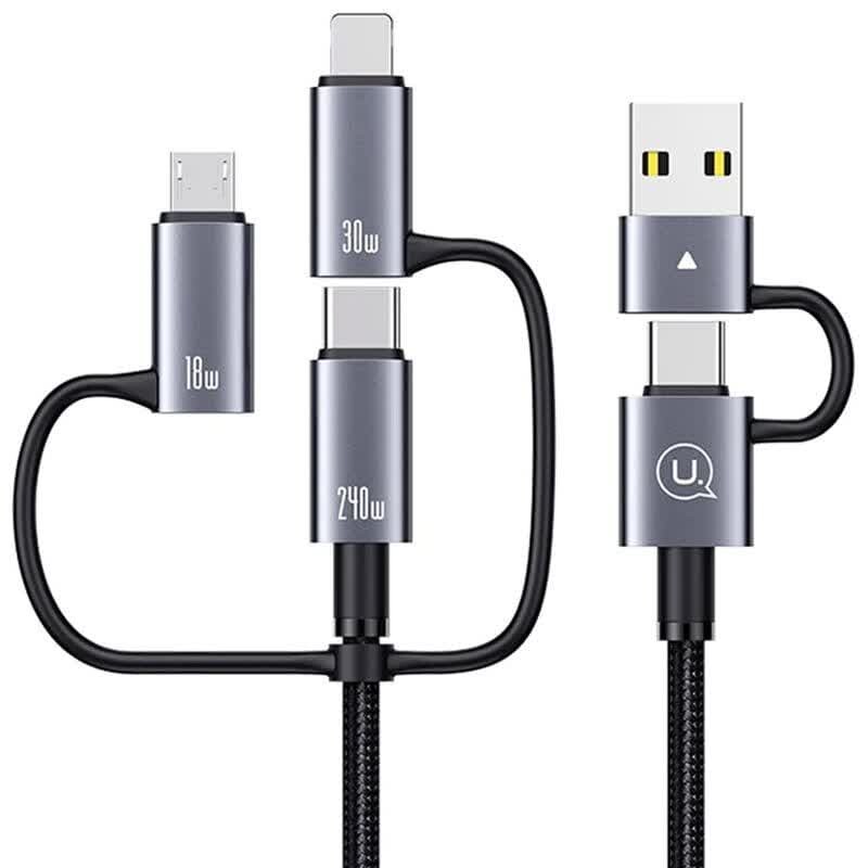 کابل تبدیل فست شارژ Usams SJ737 PD3.1 240W 1.2m