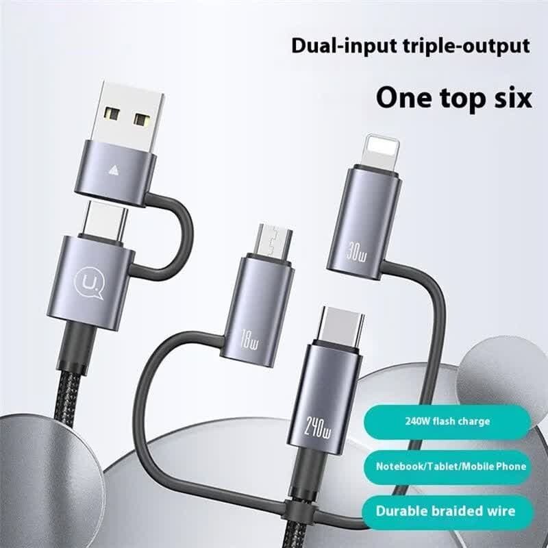 کابل تبدیل فست شارژ Usams SJ737 PD3.1 240W 1.2m
