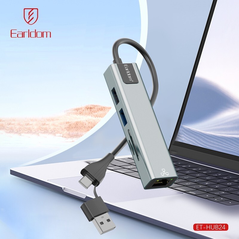 هاب 5 پورت Type-C /USB ارلدام ET-HUB24