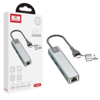 هاب 5 پورت Type-C /USB ارلدام ET-HUB24