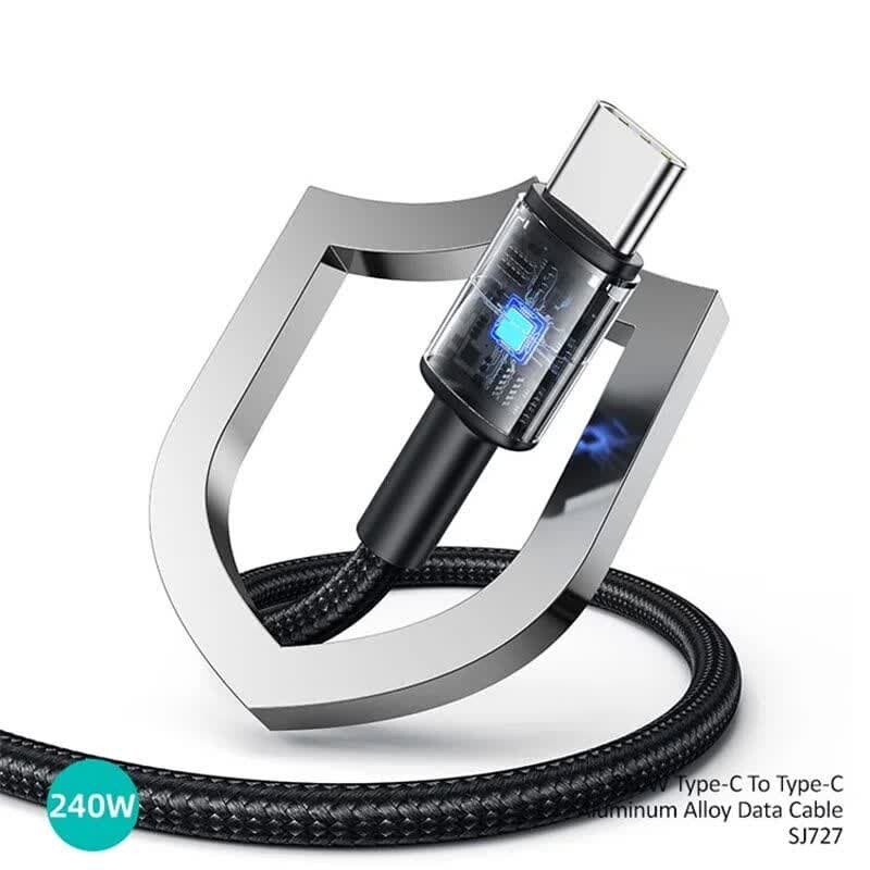 کابل تبدیل فست شارژ Usams SJ727 Type-C To Type-C 240W 1.2m