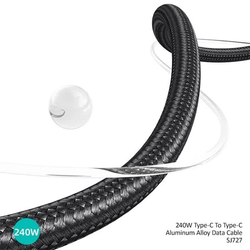 کابل تبدیل فست شارژ Usams SJ727 Type-C To Type-C 240W 1.2m