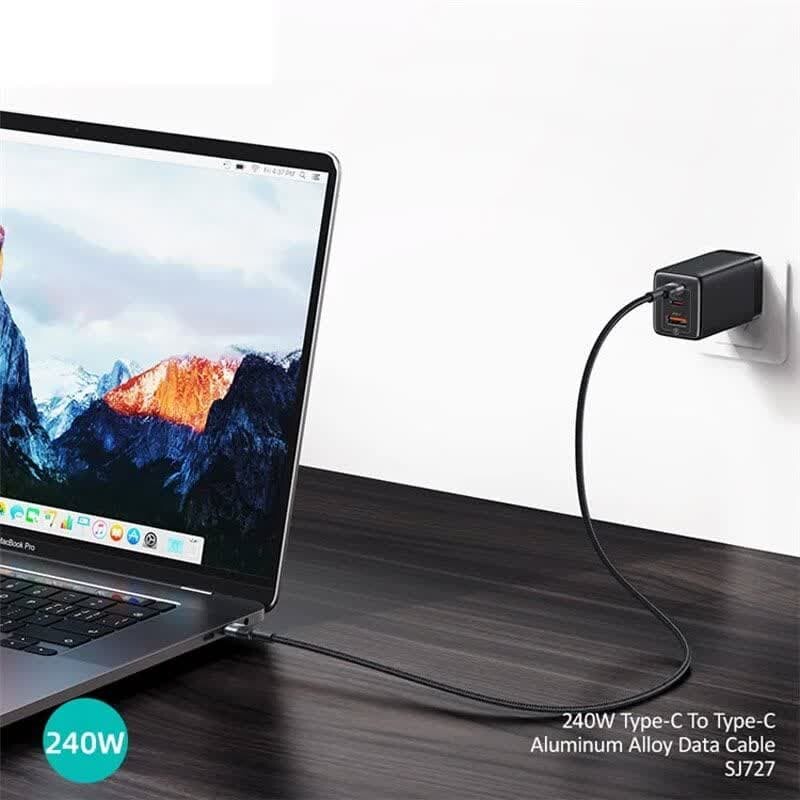 کابل تبدیل فست شارژ Usams SJ727 Type-C To Type-C 240W 1.2m