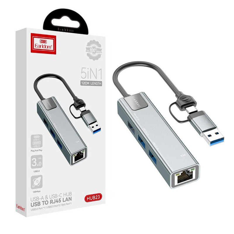 هاب 4 پورت Type-C /USB ارلدام ET-HUB23
