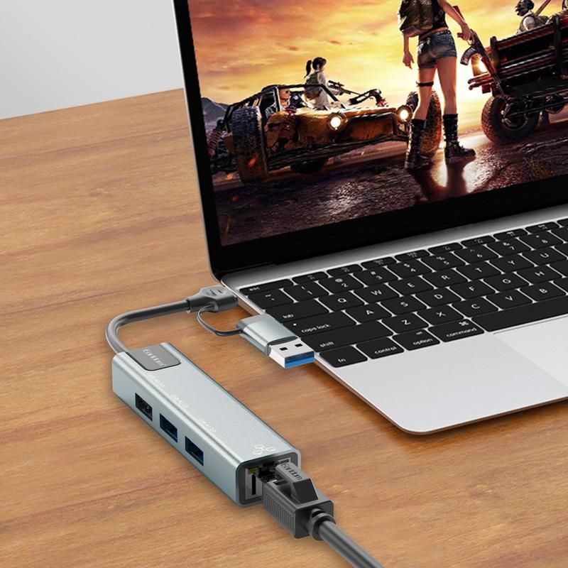 هاب 4 پورت Type-C /USB ارلدام ET-HUB23