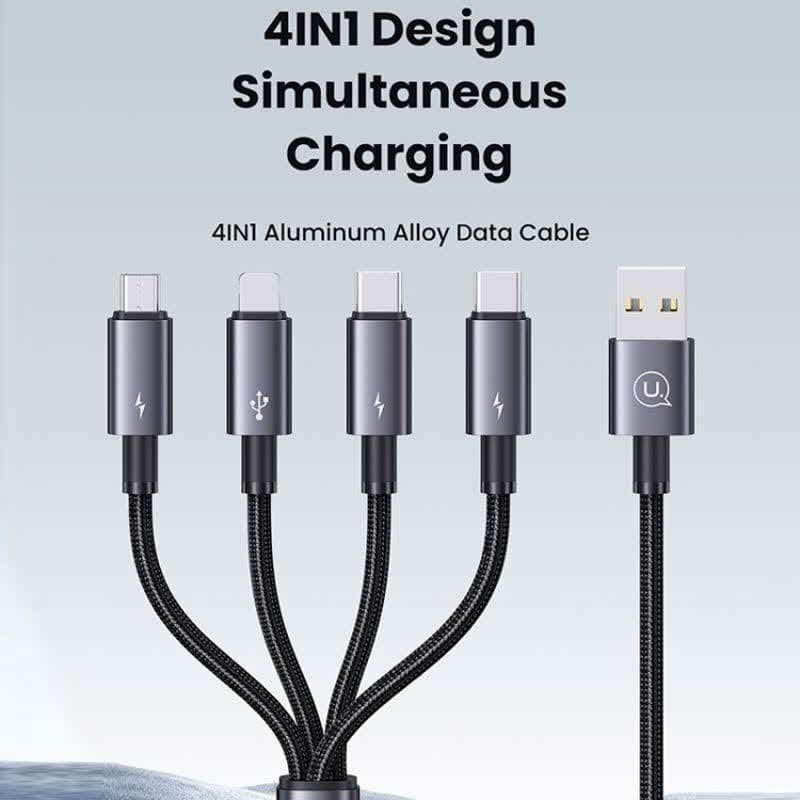 کابل چهار سر Usams SJ739 3A 15W 1.2m