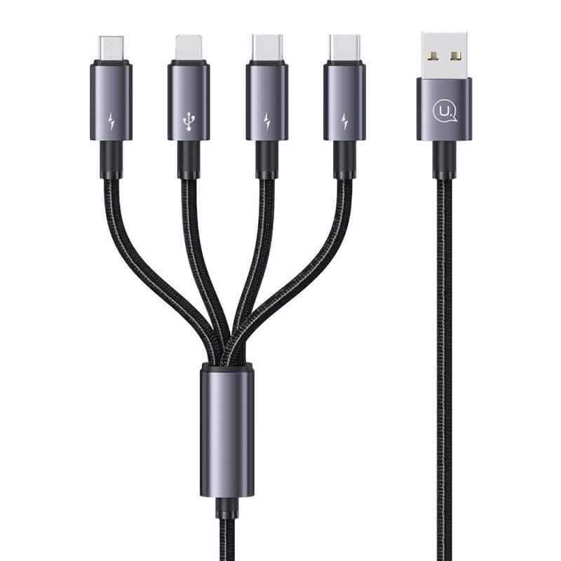 کابل چهار سر Usams SJ739 3A 15W 1.2m
