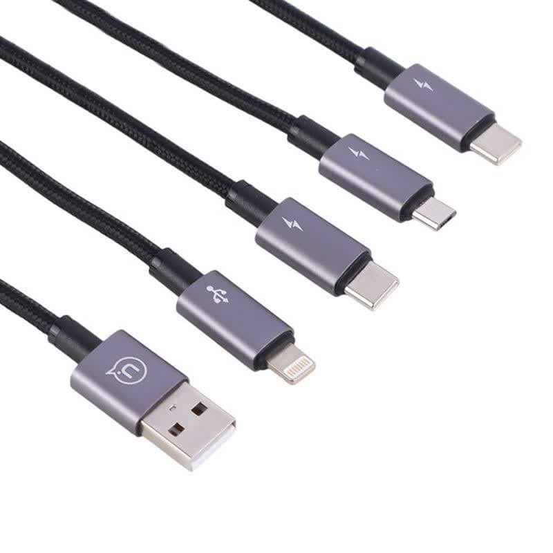 کابل چهار سر Usams SJ739 3A 15W 1.2m