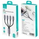 کابل چهار سر Usams SJ739 3A 15W 1.2m