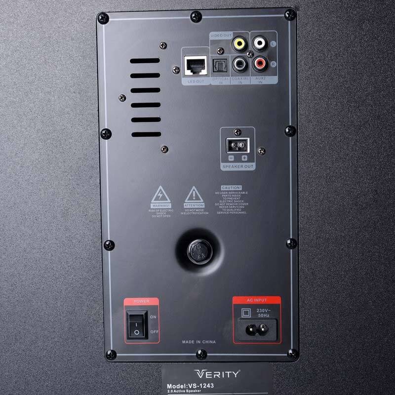 اسپیکر خانگی ایستاده Verity VS-1243 + میکروفون و ریموت کنترل