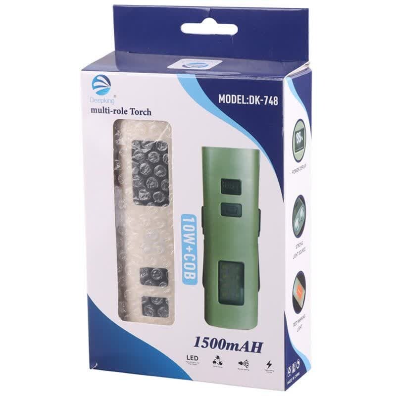 چراغ قوه شارژی کوچک چند کاره دیپ کینگ مدل DK-748