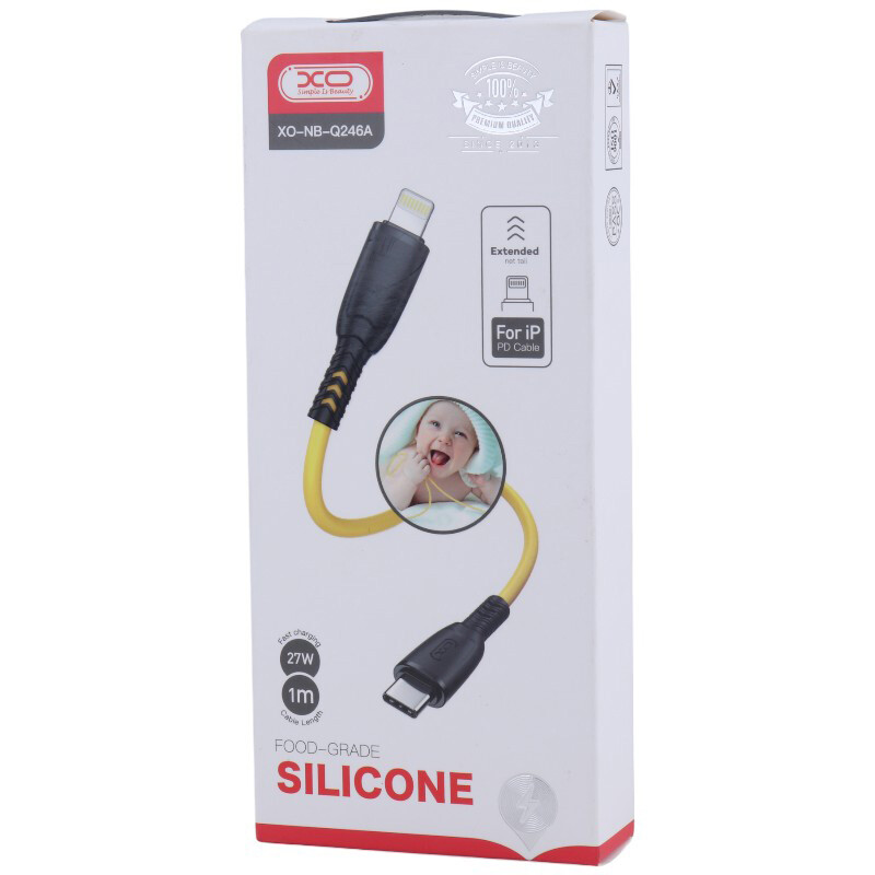 کابل تبدیل فست شارژ XO XO-NB-Q246A Type-C To Lightning PD 27W 1m